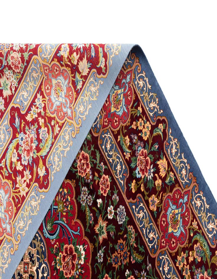 Detail image of  4' 4 x 6' 5 Ghom Silk Rug