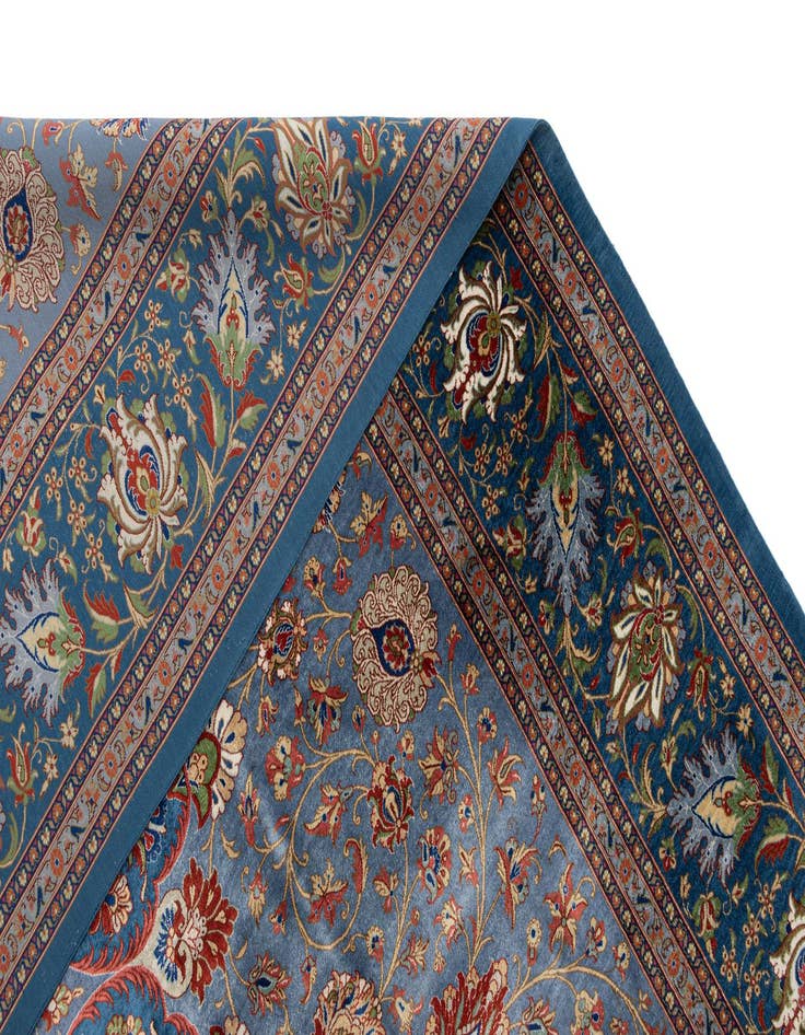 Detail image of  6' 9 x 9' 9 Ghom Silk Rug