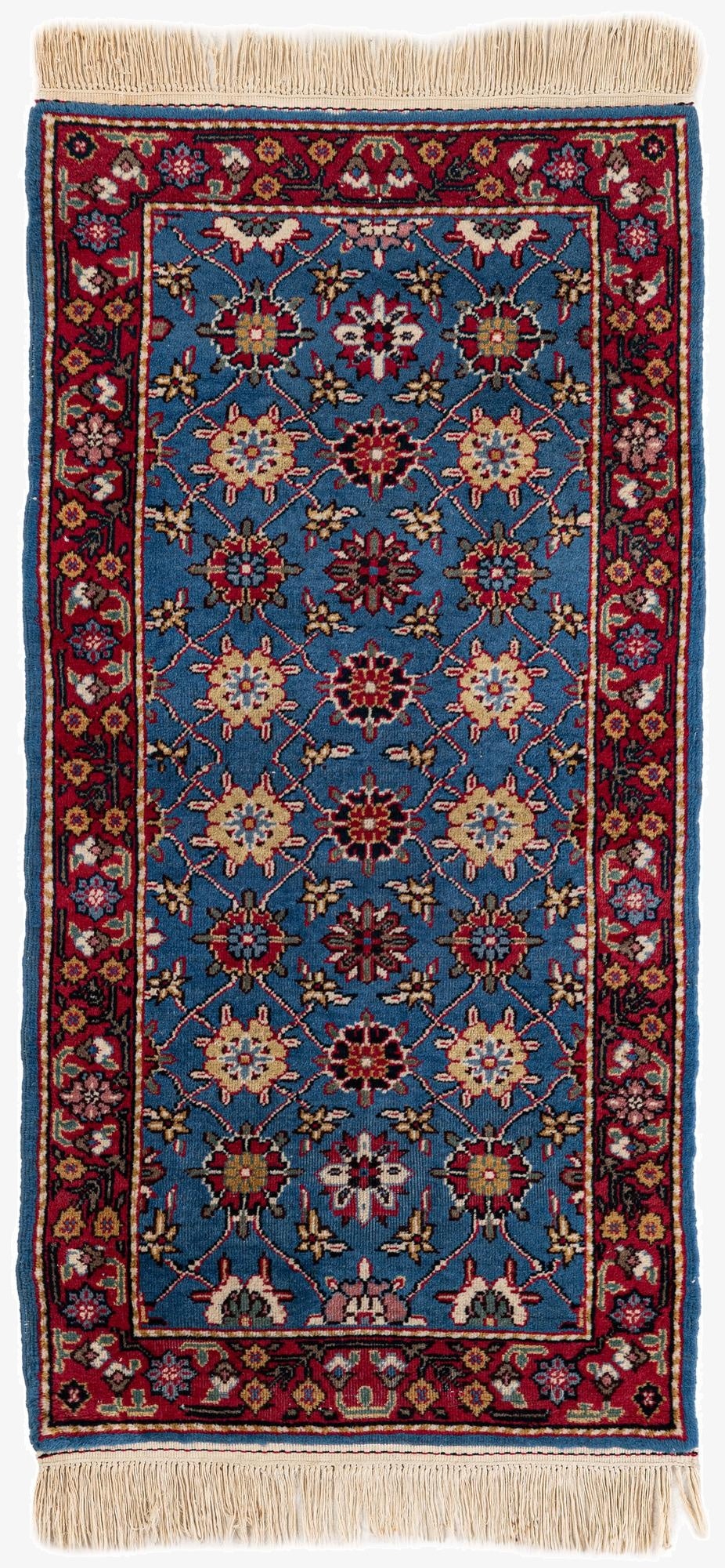  2' 6 x 4' 1  Hand Knotted Hamedan Persian Wool Rug
