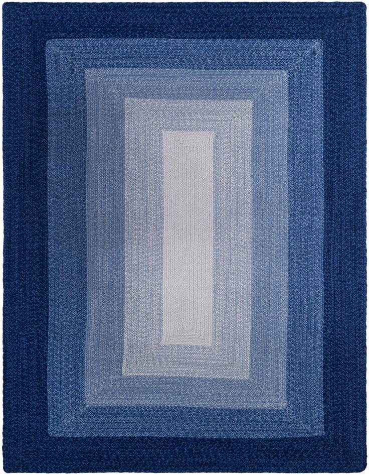 Detail image of  5' 1 x 8'  Hand Hand Braided Wool Rug