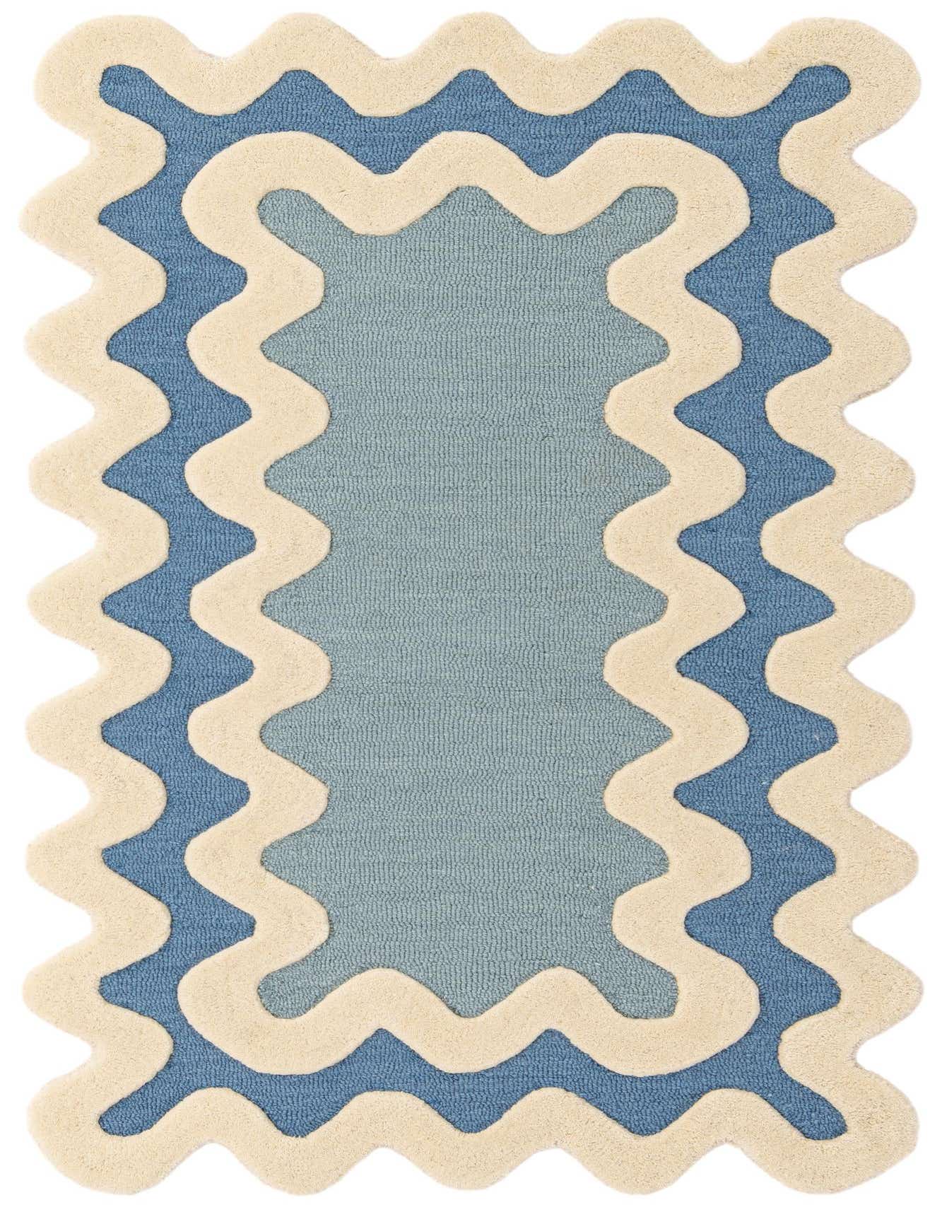 Primary image  2' x 3' 1 Happy Rugs Wiggles Wool