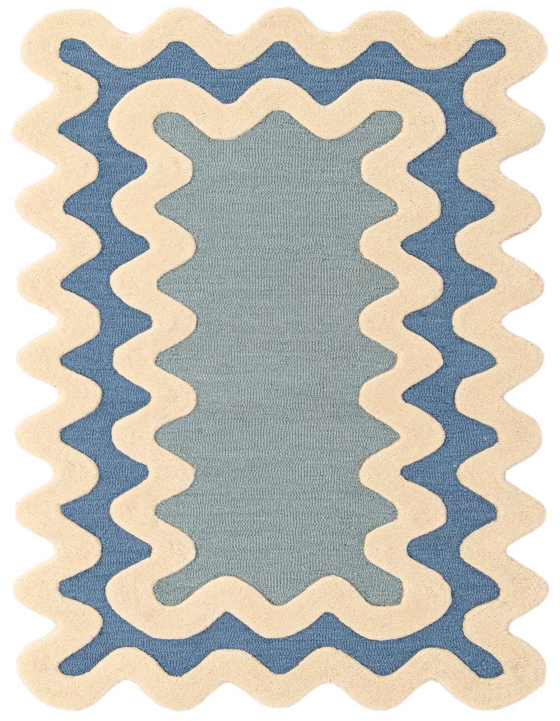Primary image  3' 1 x 5' 3 Happy Rugs Wiggles Wool