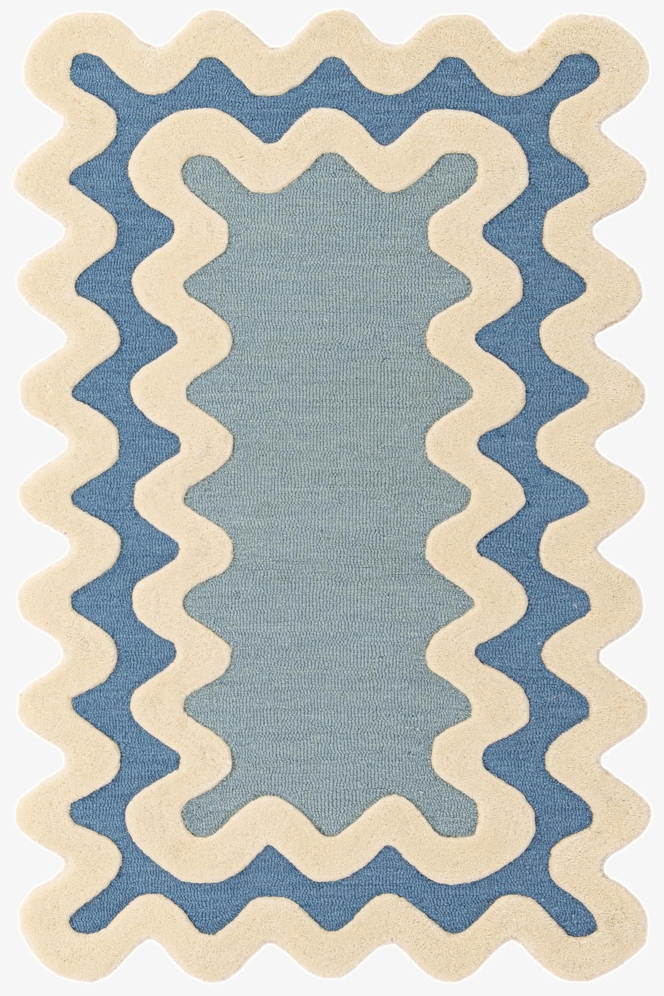  2' x 3' 1 Happy Rugs Wiggles Wool