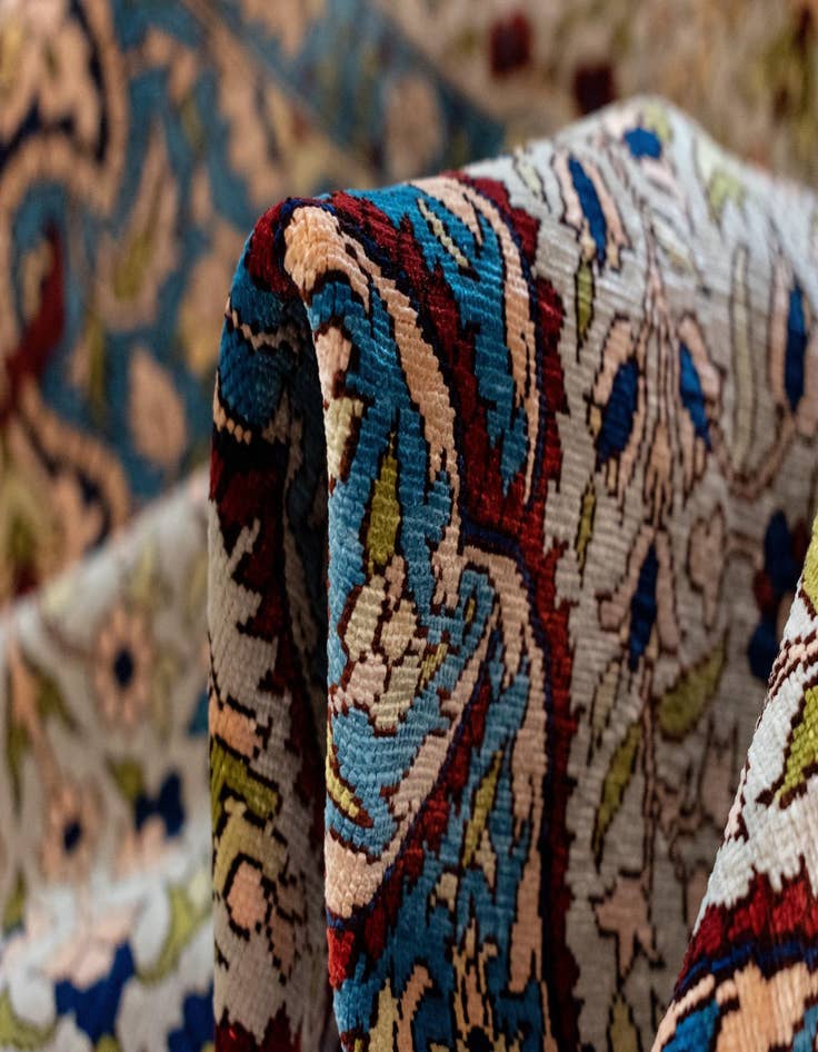 Detail image of  2' 9 x 4' 7 Hereke Silk Rug