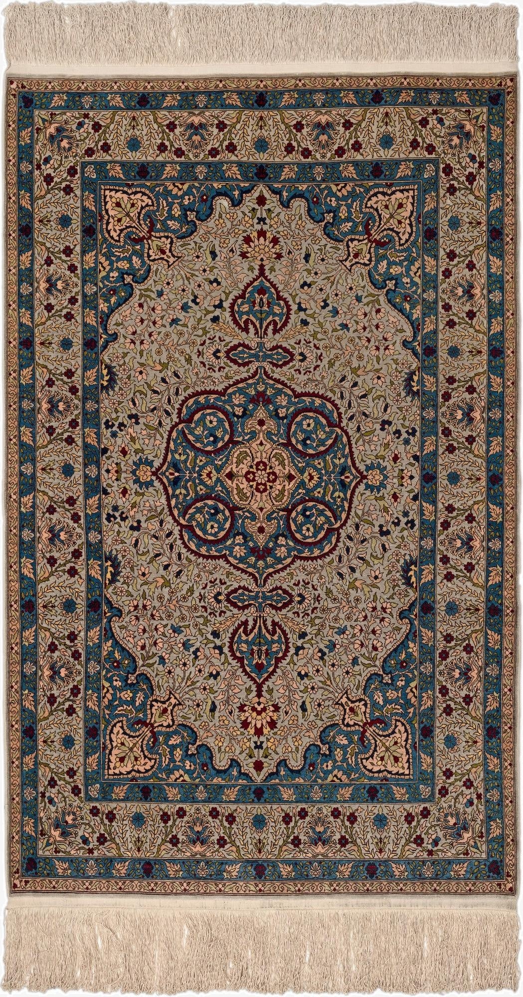  2' 9 x 4' 7 Hereke Silk Rug