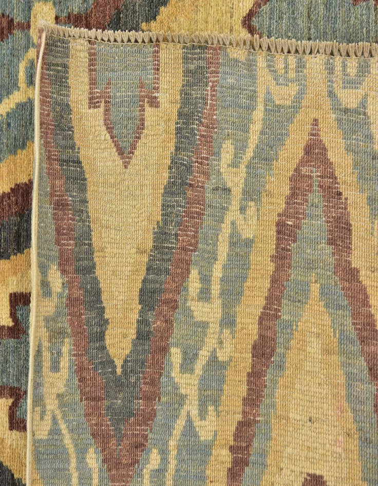 Detail image of  5' 7 x 10' 8  Hand Knotted Ikat Rug