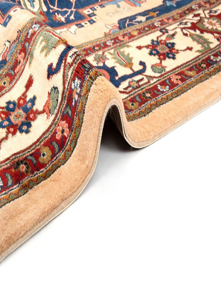 Detail image of  6' 9 x 10' 2  Hand Knotted Indo Heriz Wool Rug