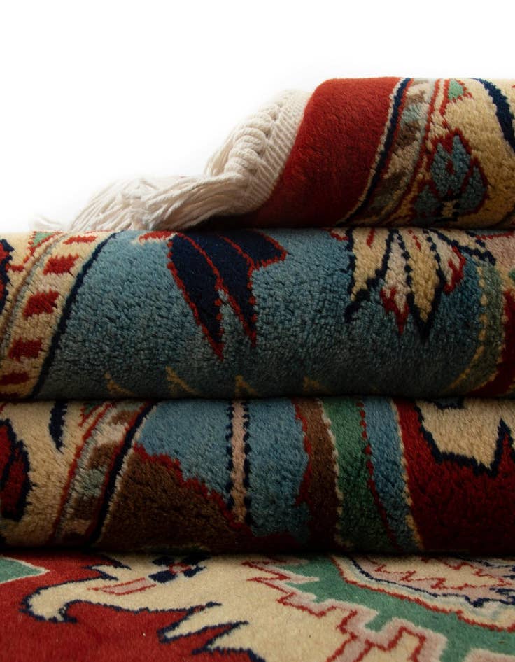 Detail image of  8' 4 x 11' 7  Hand Knotted Indo Tabriz Wool Rug