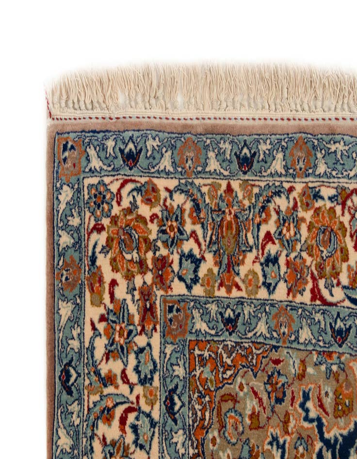 Detail image of  3' 4 x 5' 1  Hand Knotted Isfahan Persian Rug