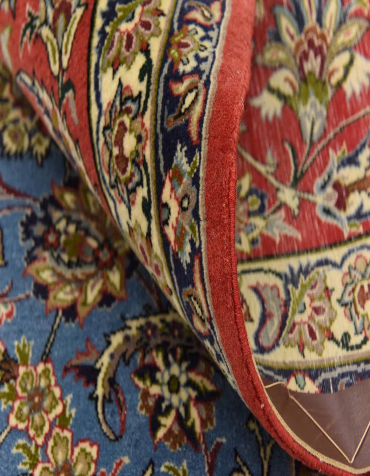 Detail image of  6' 7 x 10'  Hand Knotted Isfahan Persian Rug