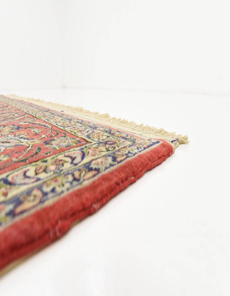 Detail image of  6' 7 x 10'  Hand Knotted Isfahan Persian Rug