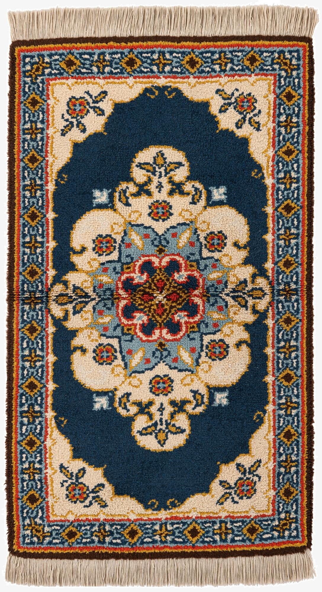 3' x 5' 5  Hand Knotted Jaipur Agra Wool Rug