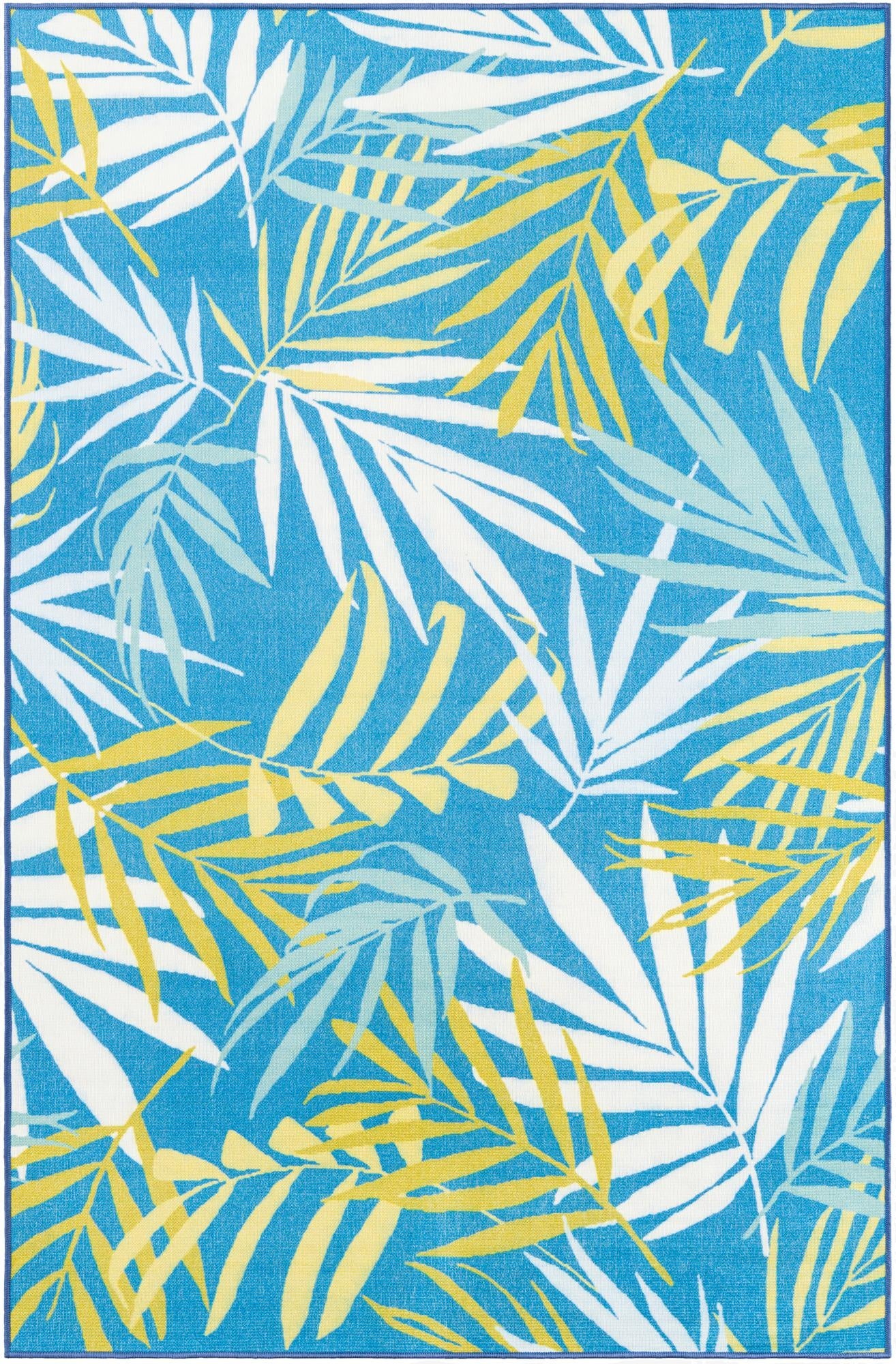  5' 3 x 8'  Washable Jill Zarin Caribbean Indoor / Outdoor Rug