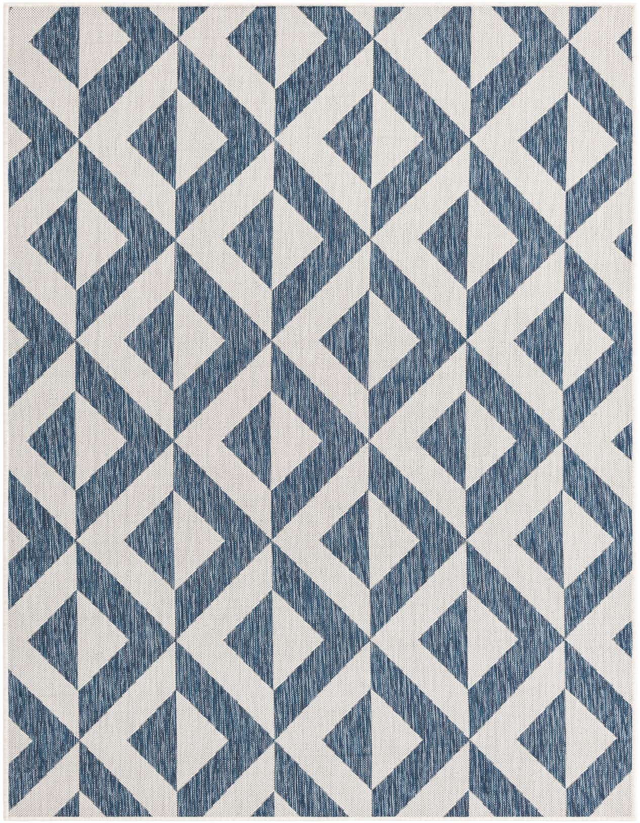 Primary image  Custom Blue  Washable Jill Zarin Indoor / Outdoor Rug