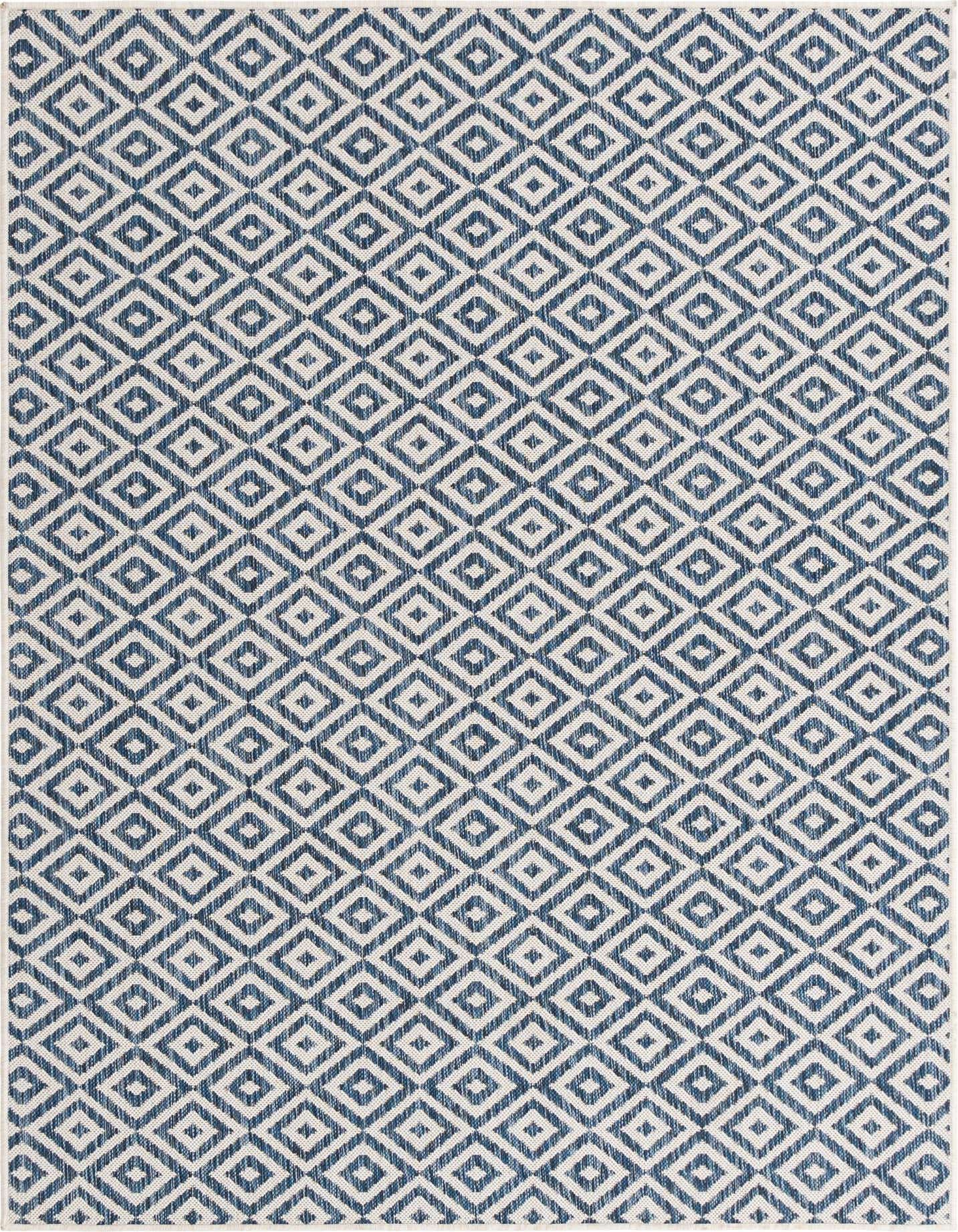 Primary image  Custom Blue  Washable Jill Zarin Indoor / Outdoor Rug