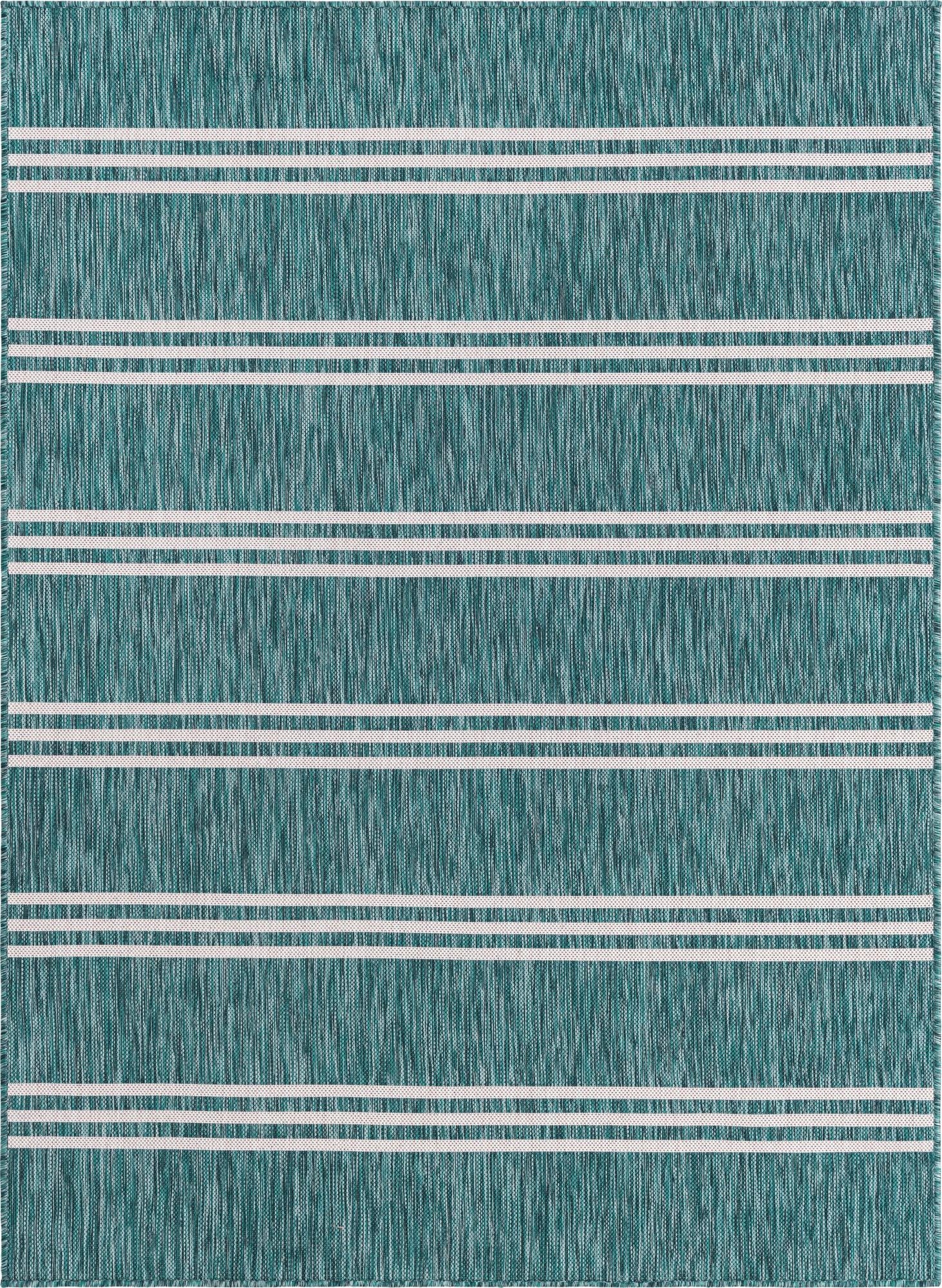  Custom Blue  Washable Jill Zarin Indoor / Outdoor Rug