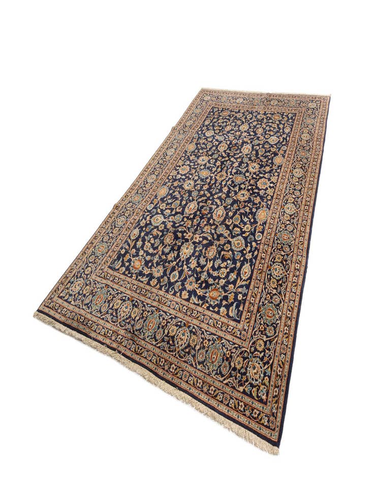 Detail image of  7' 2 x 11' 3 Kashan Wool Rug