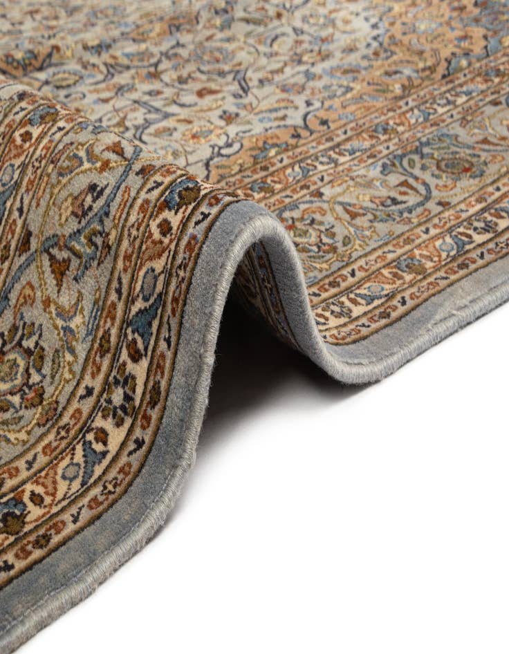 Detail image of  6' 11 x 10' 2 Kashan Wool Rug