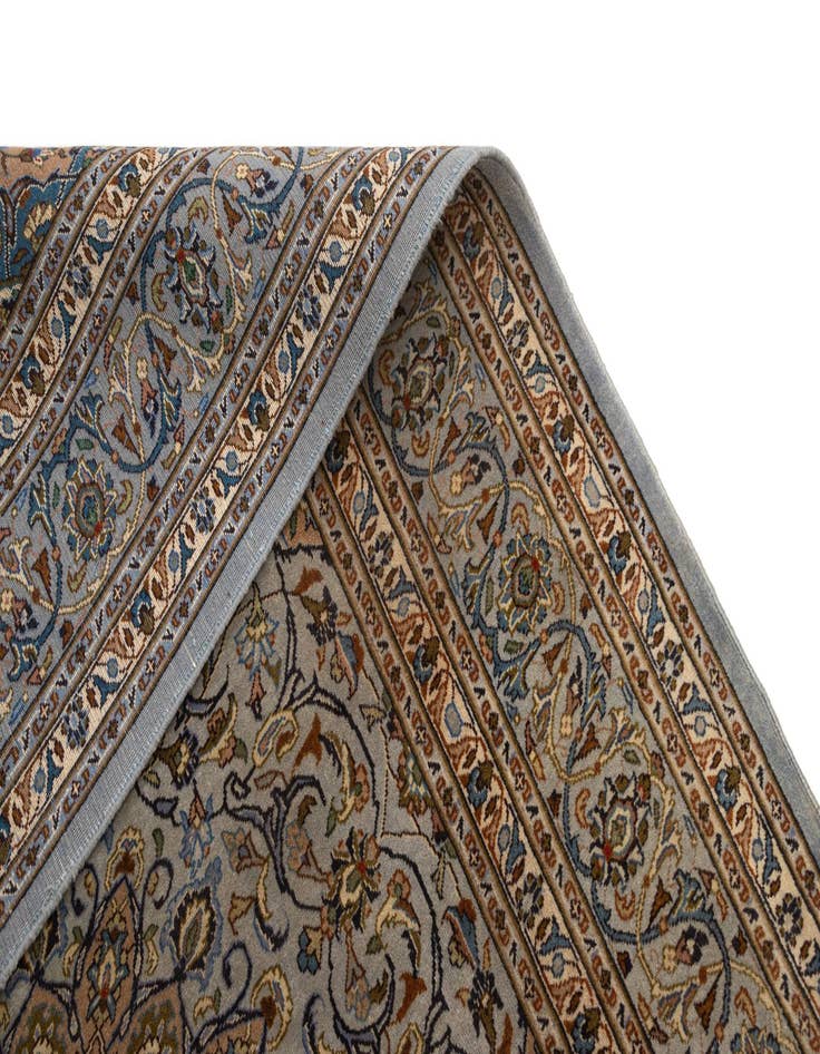 Detail image of  6' 11 x 10' 2 Kashan Wool Rug