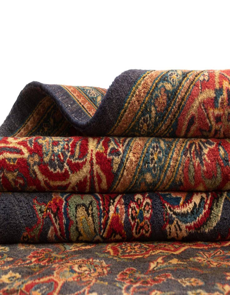 Detail image of  6' 9 x 10' 4 Kashan Wool Rug