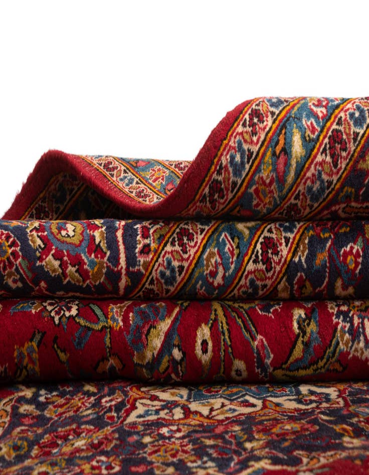 Detail image of  8' 3 x 11' 4 Kashan Wool Rug