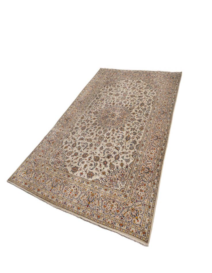 Detail image of  7' 10 x 11' 3 Kashan Wool Rug