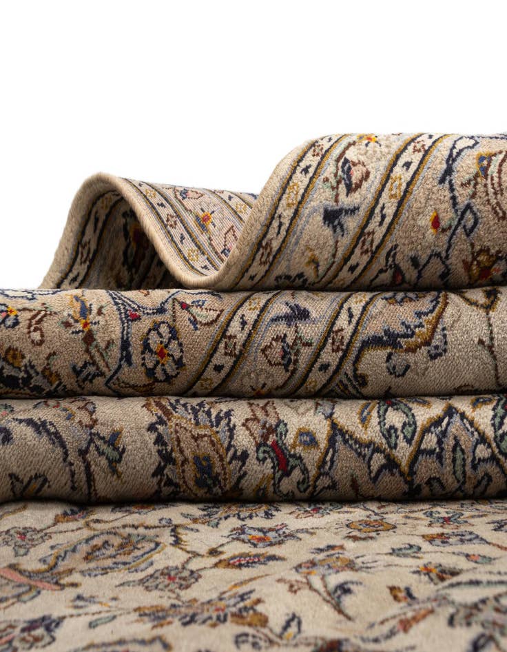 Detail image of  7' 10 x 11' 3 Kashan Wool Rug