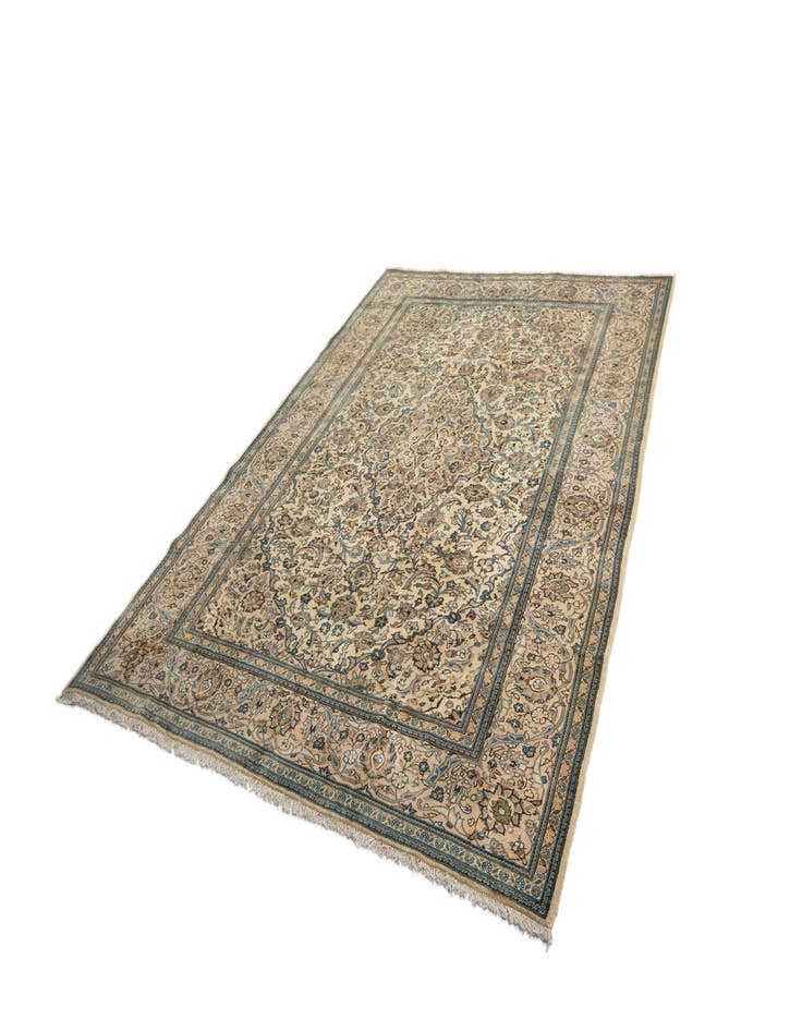 Detail image of  8' x 11' 3 Kashan Wool Rug