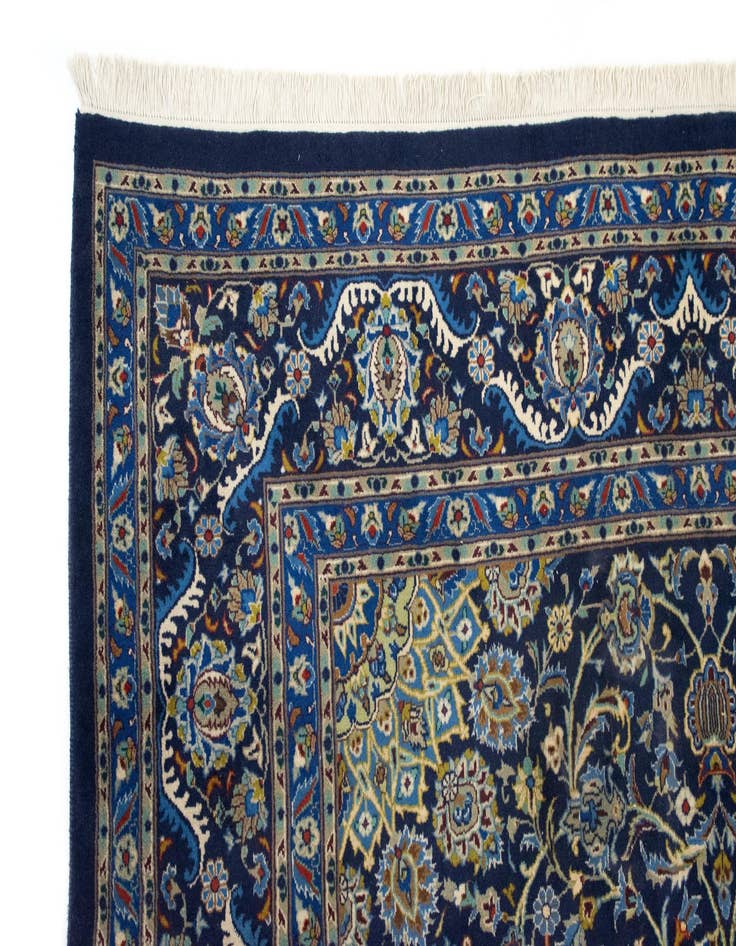 Detail image of  8' 5 x 11' 7  Hand Knotted Kashan Persian Rug