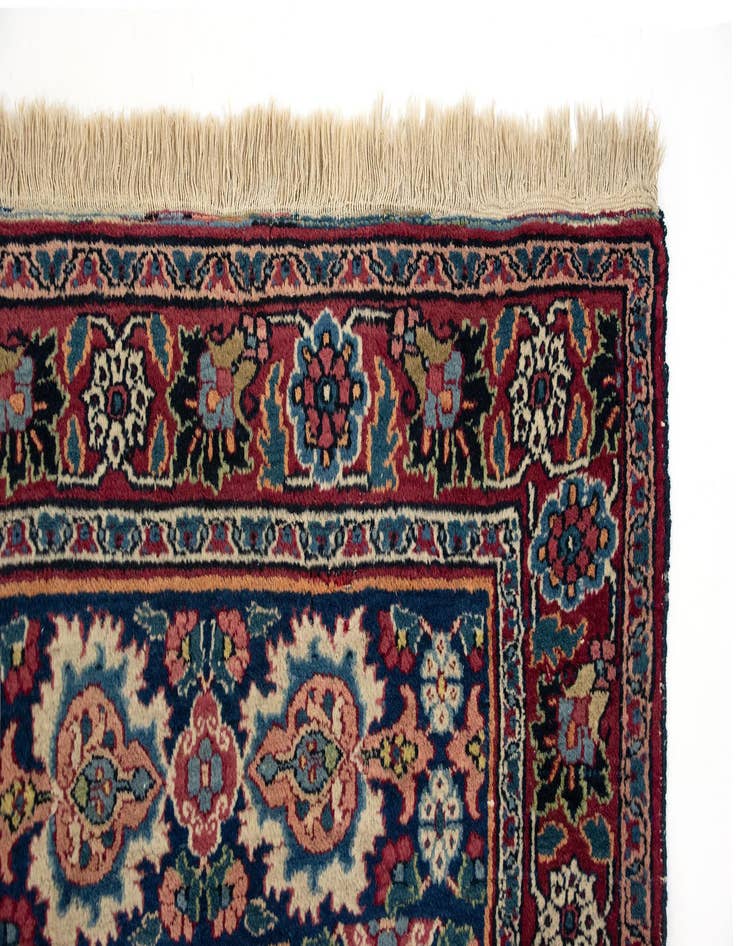 Detail image of  9' 9 x 12' 8  Hand Knotted Kashan Persian Wool Rug