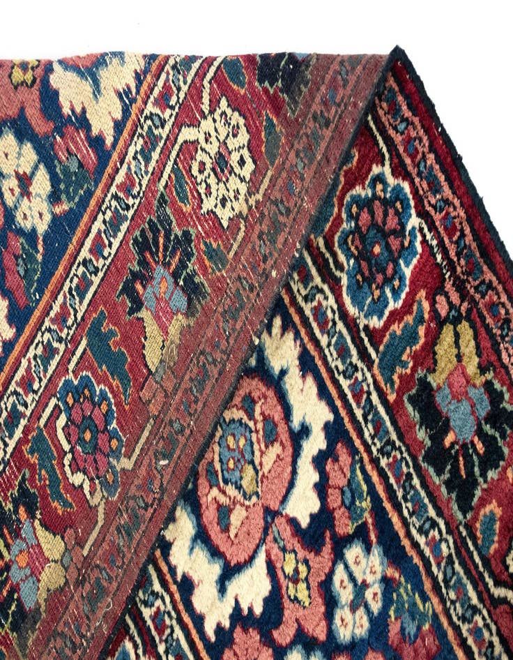 Detail image of  9' 9 x 12' 8  Hand Knotted Kashan Persian Wool Rug
