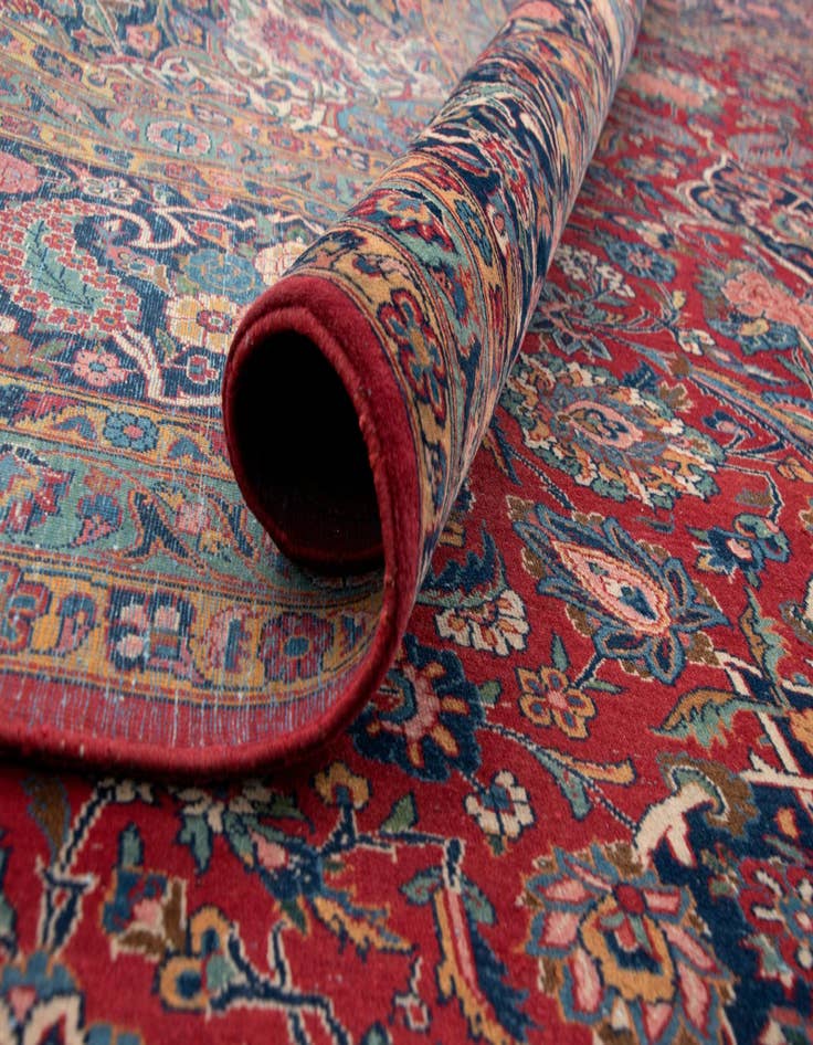 Detail image of  10' 6 x 13' 6 Kashan Rug