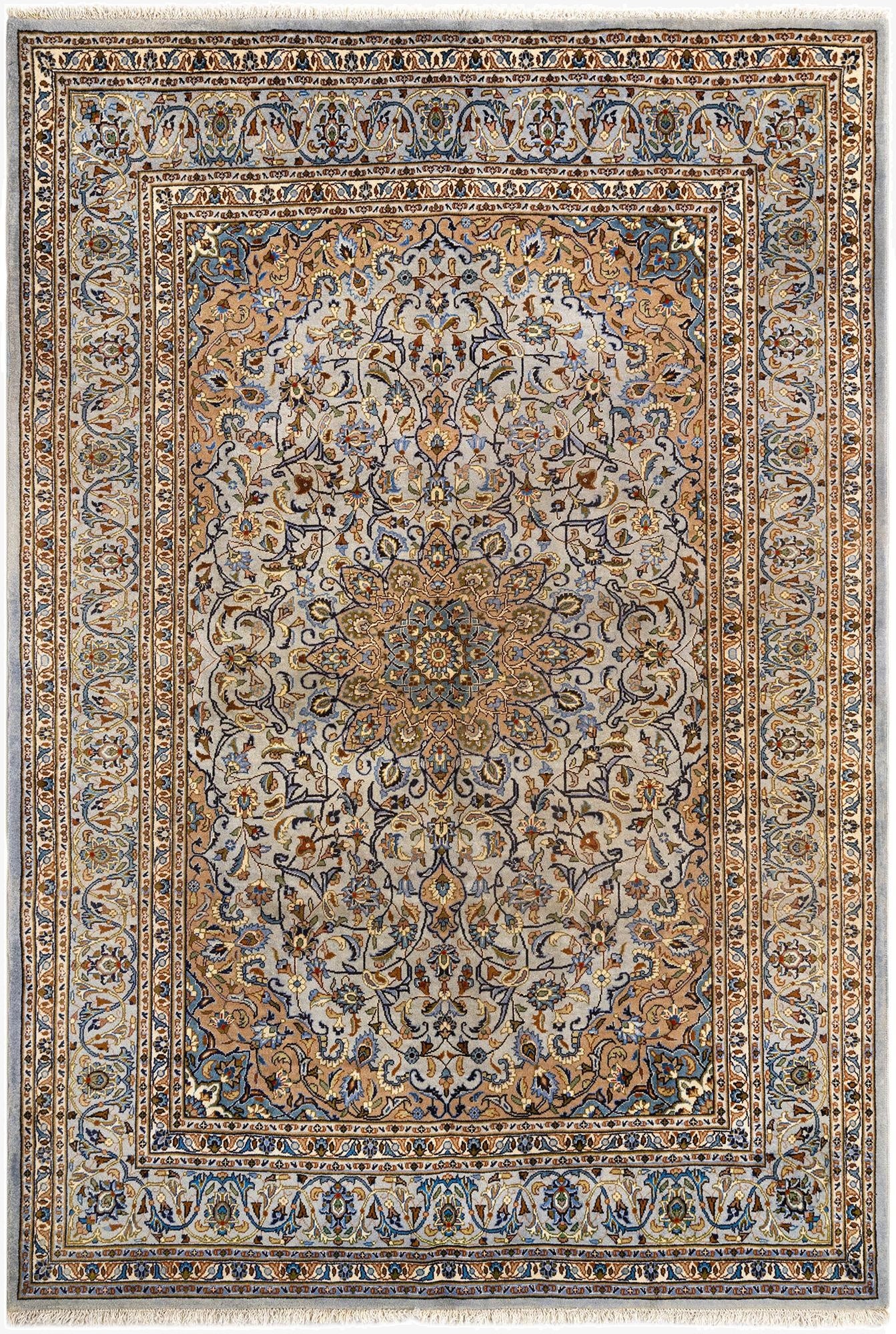  6' 11 x 10' 2 Kashan Wool Rug