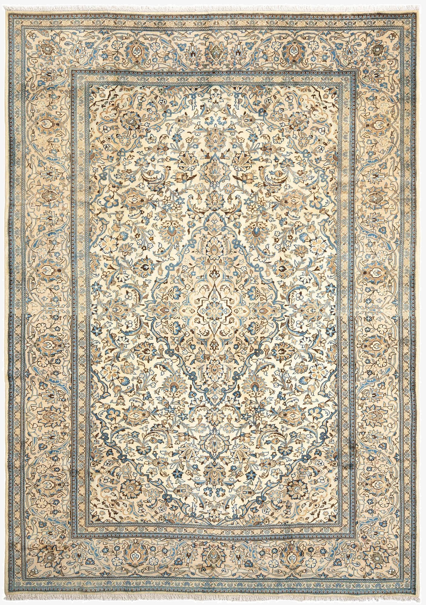  8' x 11' 3 Kashan Wool Rug