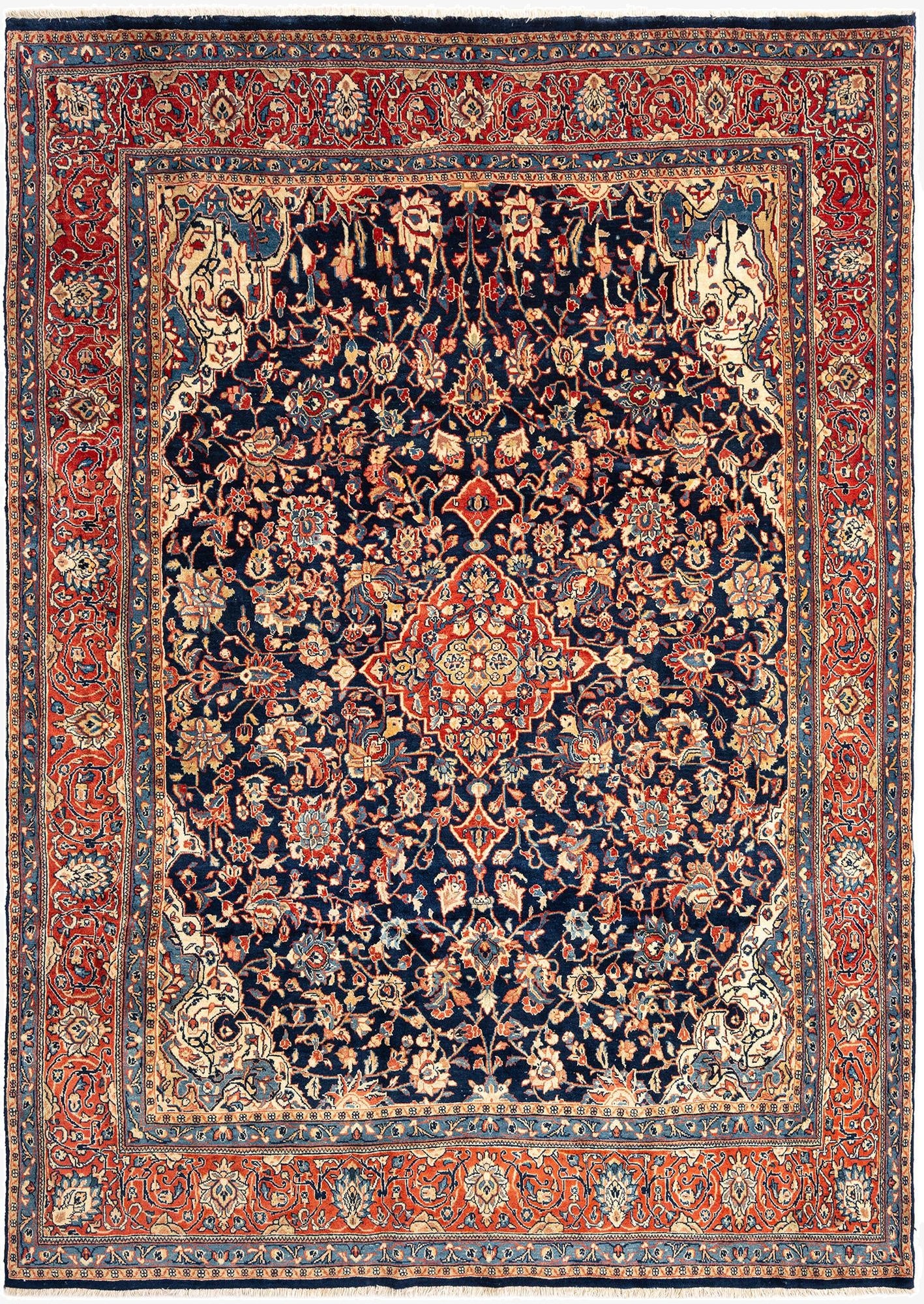  7' 10 x 10' 10 Kashan Wool Rug