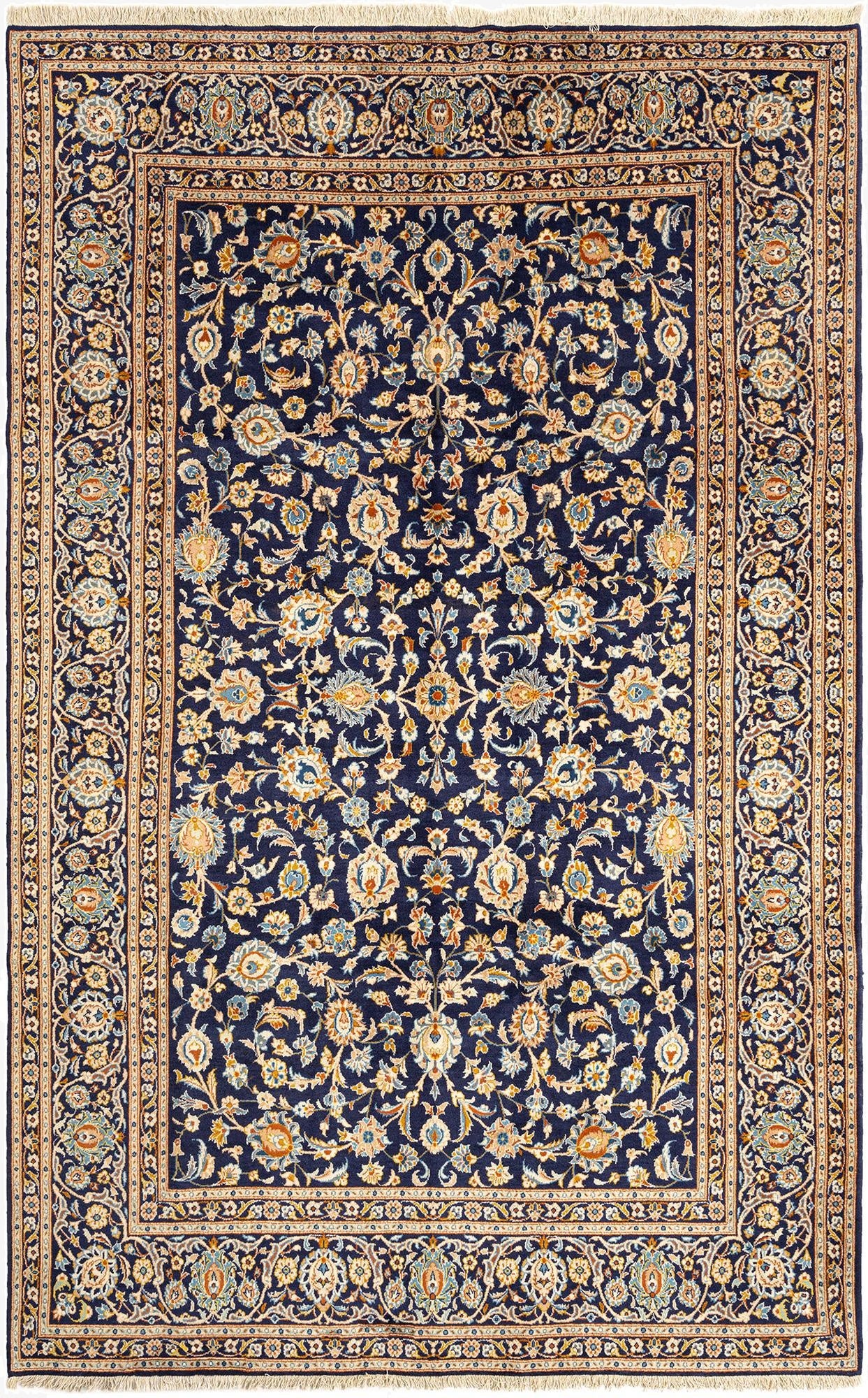  7' 2 x 11' 3 Kashan Wool Rug