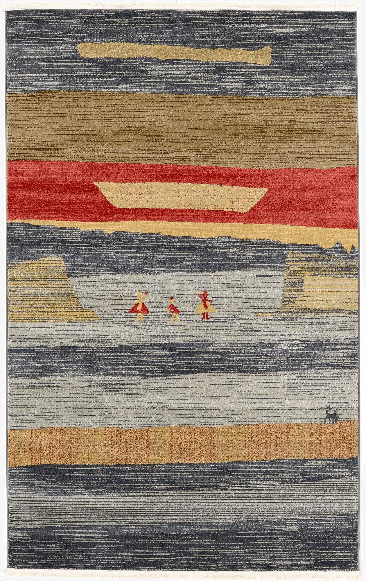  5' x 8' Kashkuli Gabbeh Rug