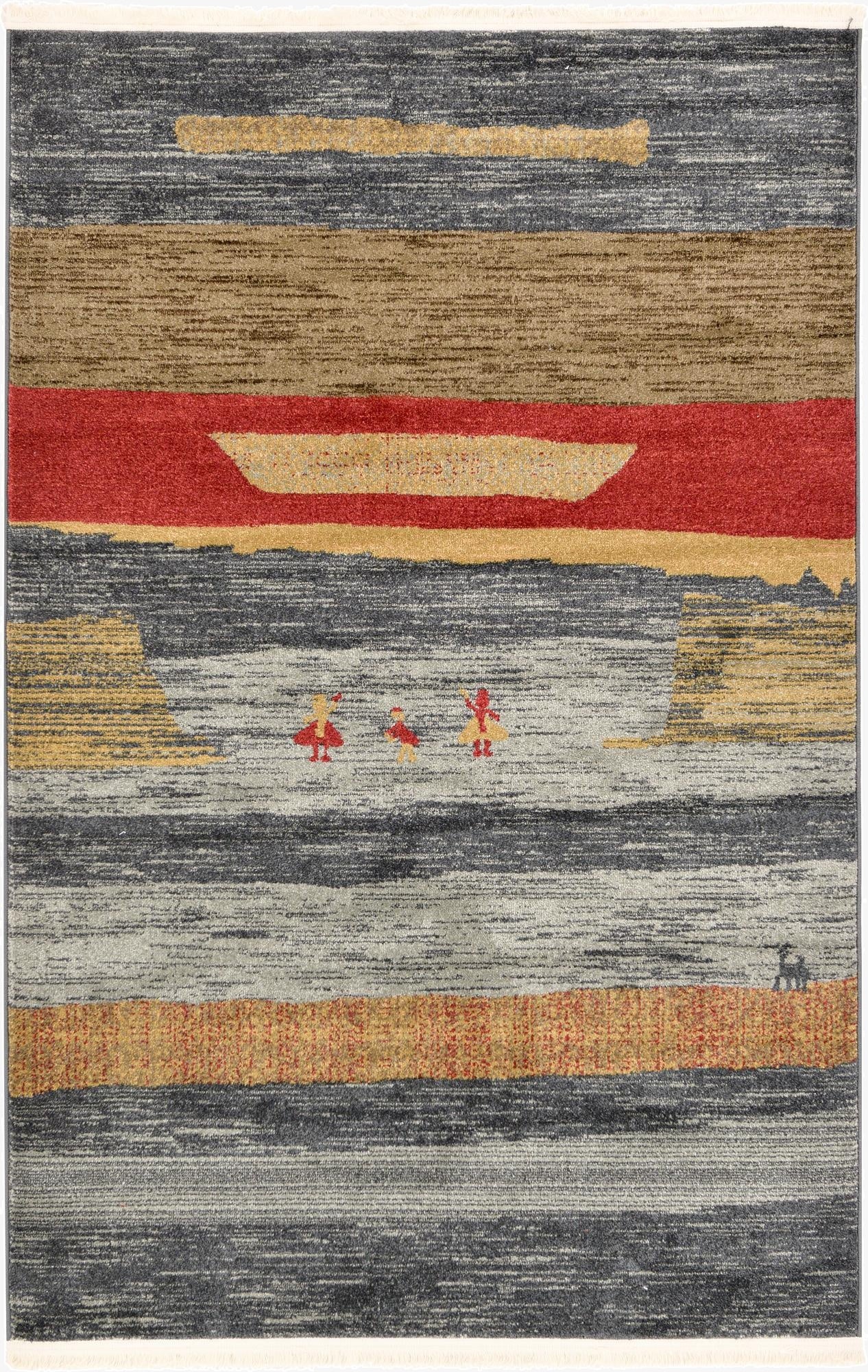  4' x 6' Kashkuli Gabbeh Rug