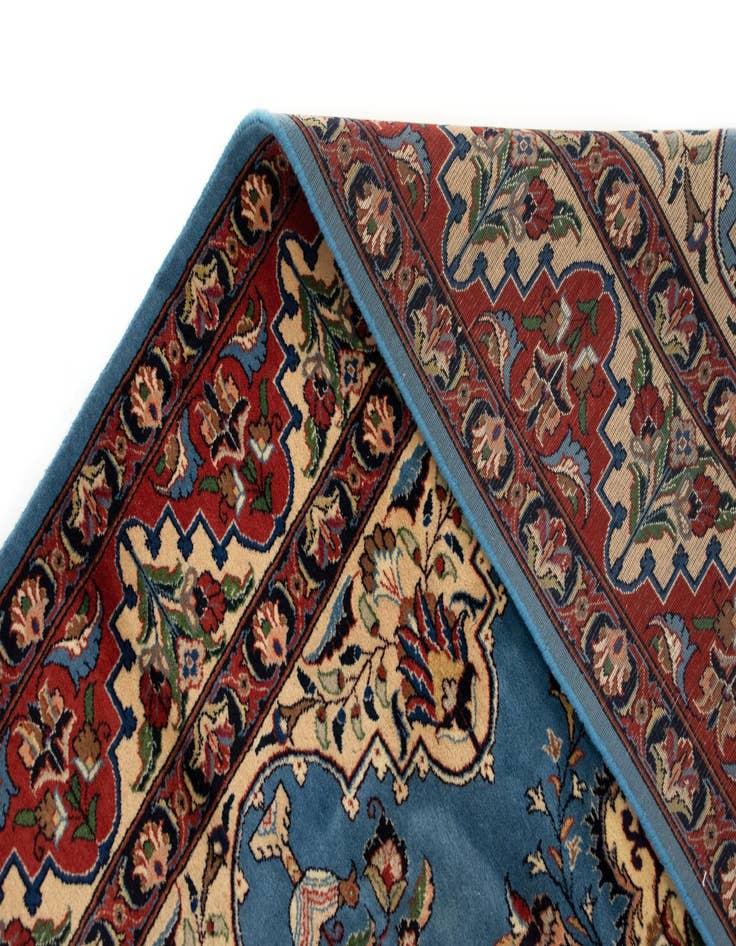 Detail image of  6' 8 x 9' 6  Hand Knotted Kashmar Persian Wool Rug