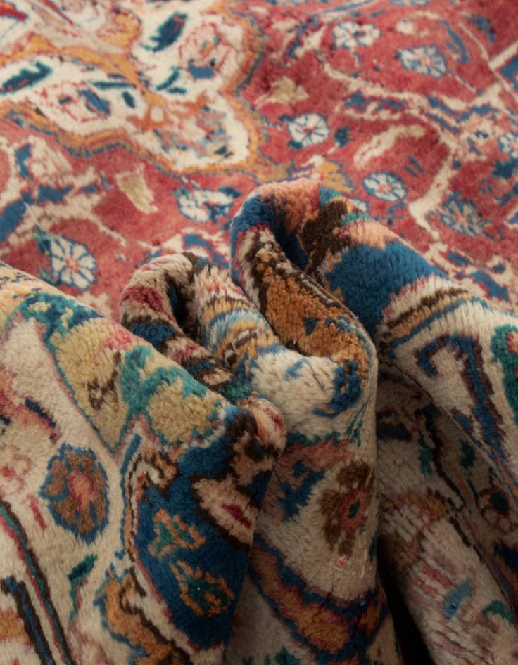 Detail image of  9' 7 x 12' 7  Hand Knotted Kashmar Persian Wool Rug