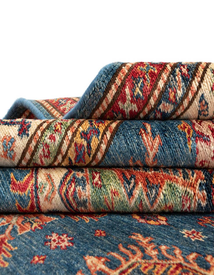 Detail image of  4' 11 x 6' 6 Kazak Wool Rug