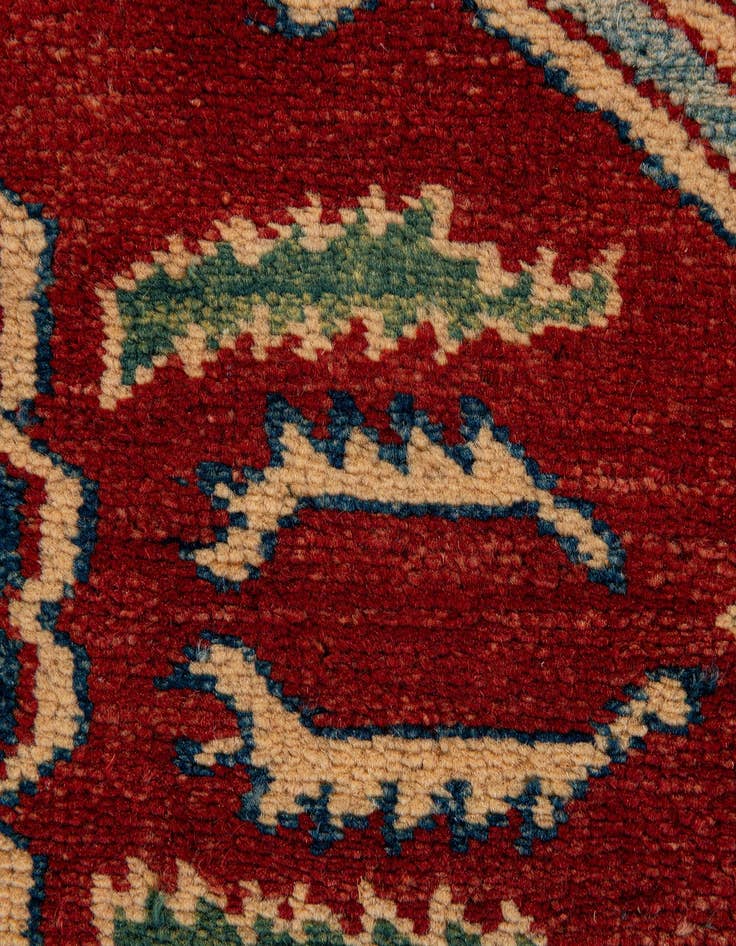 Detail image of  5' 9 x 8' 4  Hand Knotted Kazak Wool Rug