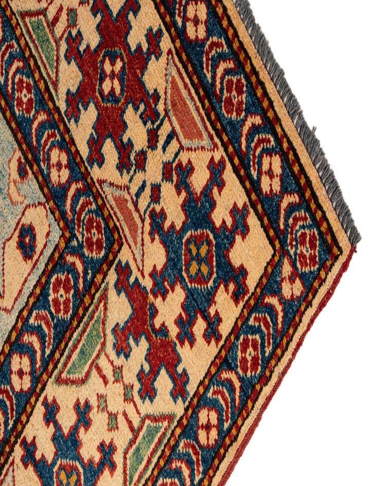 Detail image of  5' 9 x 8' 4  Hand Knotted Kazak Wool Rug