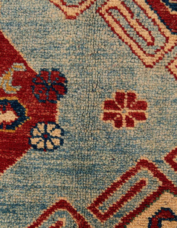 Detail image of  5' 9 x 8' 4  Hand Knotted Kazak Wool Rug