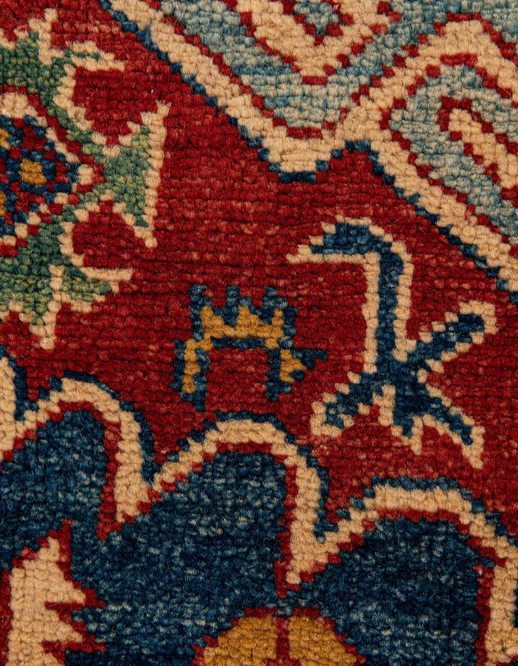 Detail image of  5' 9 x 8' 4  Hand Knotted Kazak Wool Rug