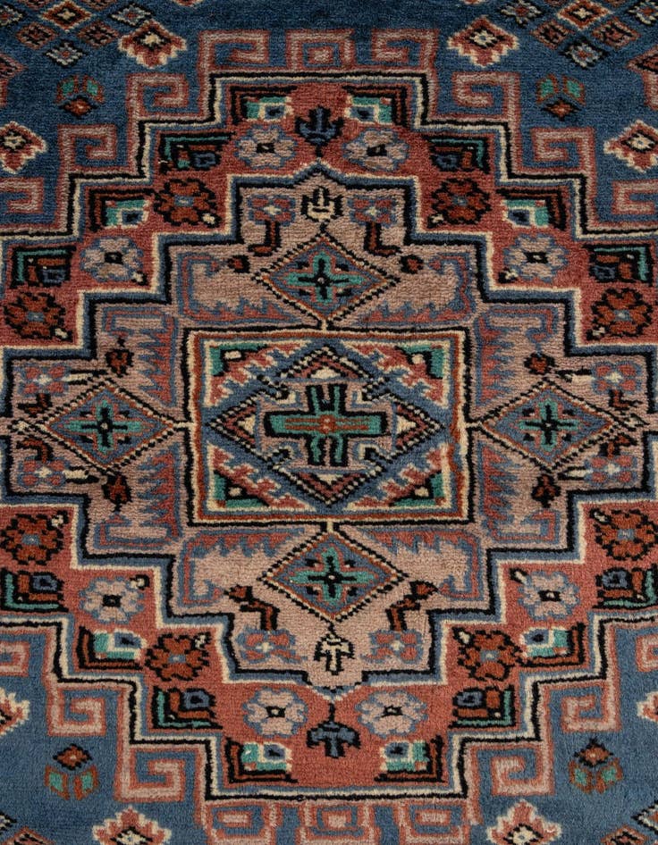 Detail image of  4' 4 x 6' 1  Hand Knotted Kazak Oriental Wool Rug
