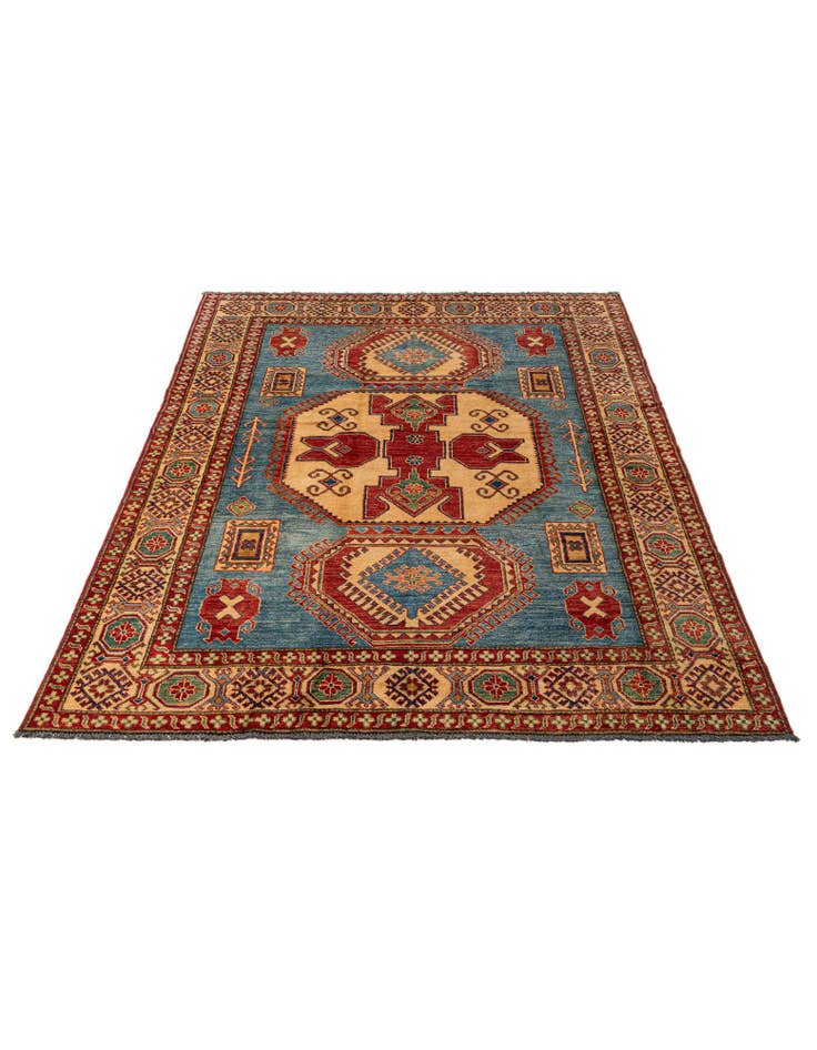 Detail image of  6' 1 x 8' 9  Hand Knotted Kazak Wool Rug