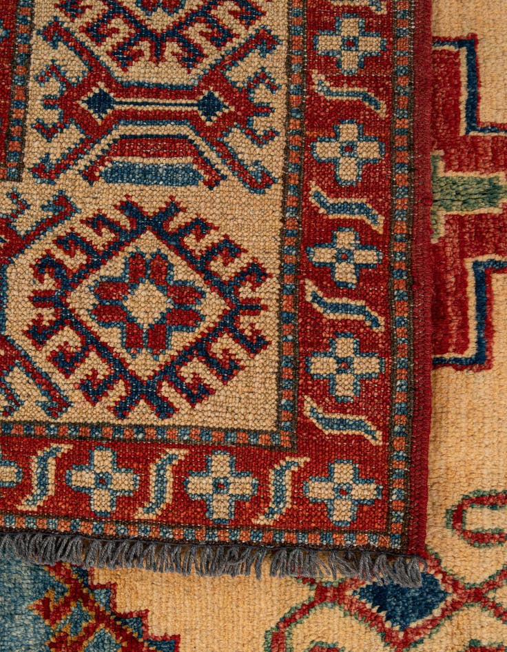 Detail image of  6' 1 x 8' 9  Hand Knotted Kazak Wool Rug