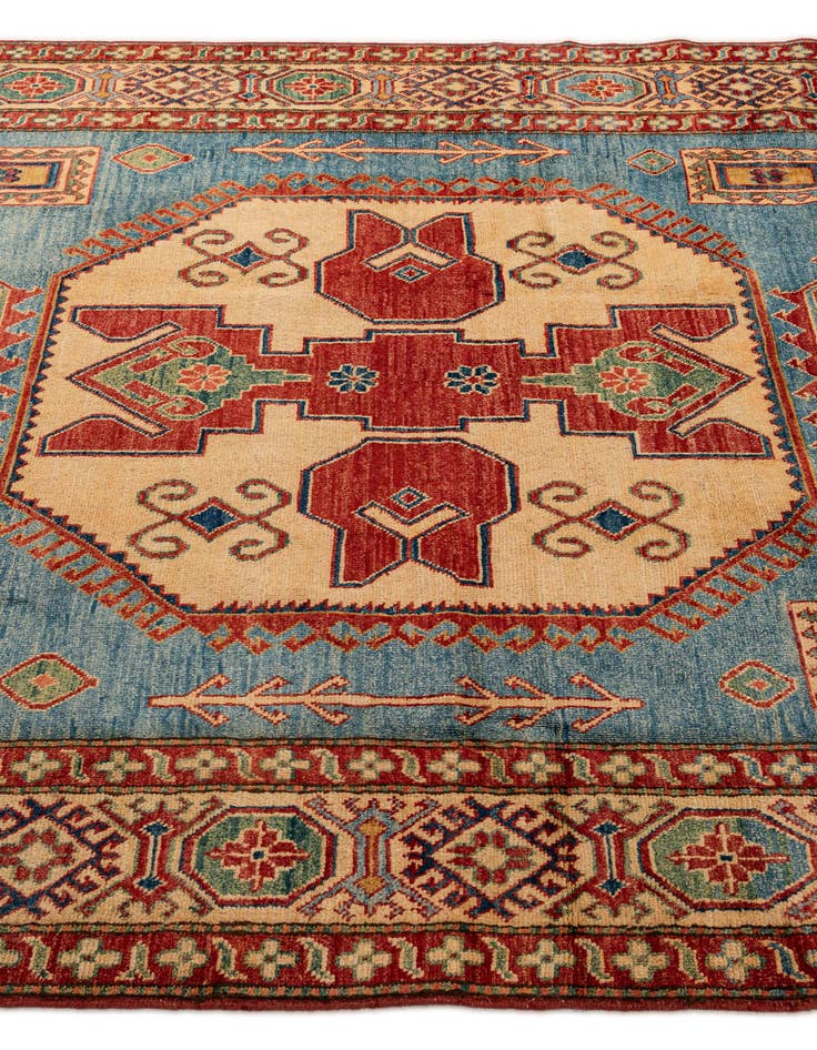 Detail image of  6' 1 x 8' 9  Hand Knotted Kazak Wool Rug