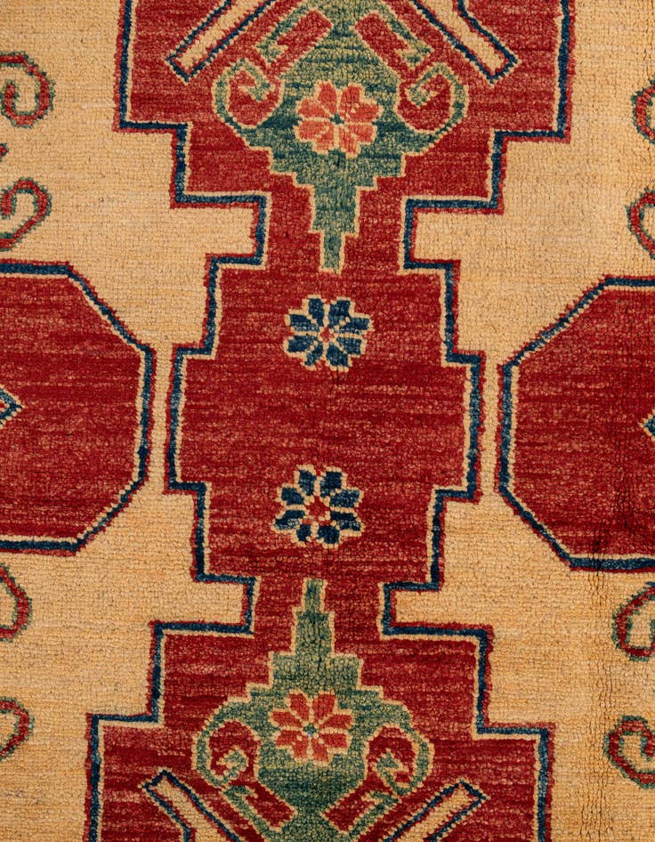 Detail image of  6' 1 x 8' 9  Hand Knotted Kazak Wool Rug